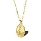 Virgin Mary necklace in gold