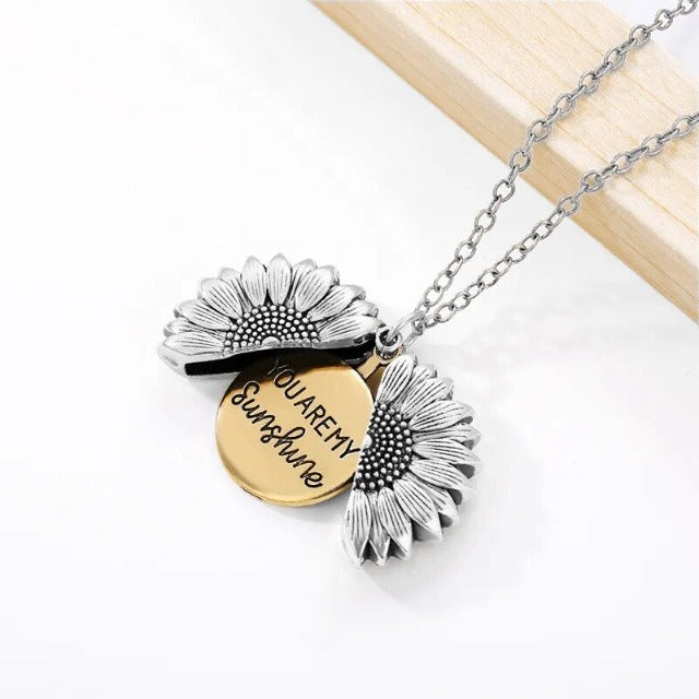 You Are My Sunshine Silver Necklace