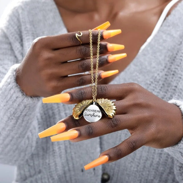 You Are My Sunshine Gold Necklace