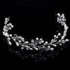 Wedding Tiara with Diamonds and Flowers
