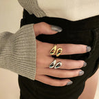 Elegant Water Drop Ring Gold
