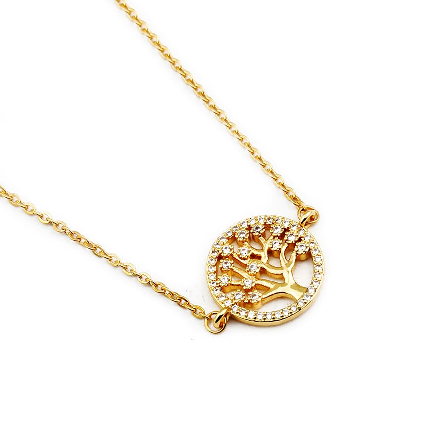 Tree of Life chain bracelet gold
