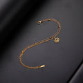 Women’s Lotus Flower Chain Bracelet Gold