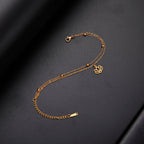 Women’s Lotus Flower Chain Bracelet Gold