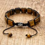 Women's Tiger's Eye Chain Bracelet with Cord
