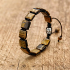 Women's Tiger's Eye Chain Bracelet with Cord