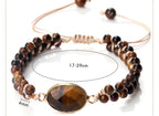 Tiger Eye Women's Leather Bracelet