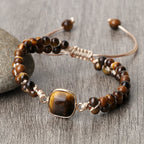 Tiger Eye Women's Leather Bracelet style 2