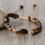 Tiger Eye Women's Leather Bracelet style 3