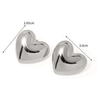 Large Heart Earrings for Women