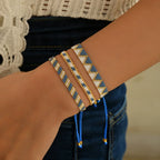 Set of 3 Thin Traditional Braided Brazilian Bracelets