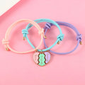 Set of 3 Cord Bracelets for a Trio of Best Friends gold