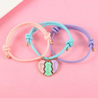 Set of 3 Cord Bracelets for a Trio of Best Friends gold