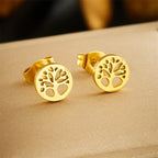 Tree of Life Jewelry Set Necklace, Bracelet, and Earrings