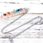 7 Chakras Silver Pendant