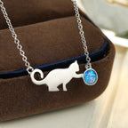 Silver Cat Pendant