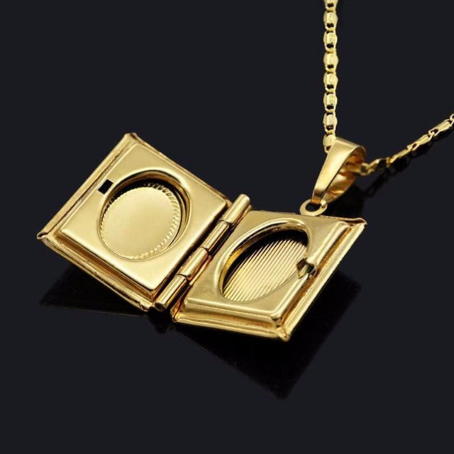 Quran Pendant Silver Gold Men Women 