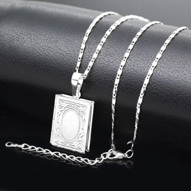 Quran Pendant Silver Gold Men Women Silver