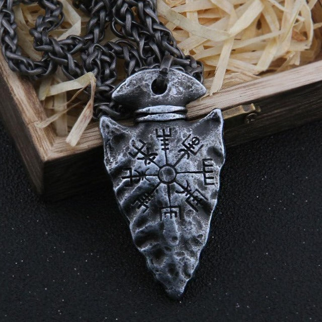 Viking Rune Arrow Pendant