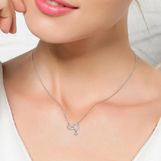 Women's Silver Infinity Pendant