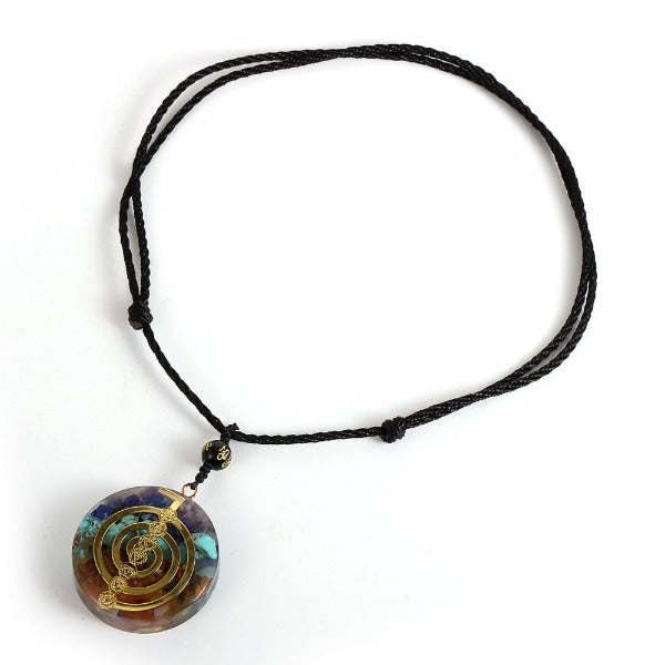 Orgonite Stone Pendant & Necklace for Men and Women Protection Meditation