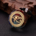 Orgonite Stone Pendant & Men’s and Women’s Necklace Protection & Meditation Eye of Horus 