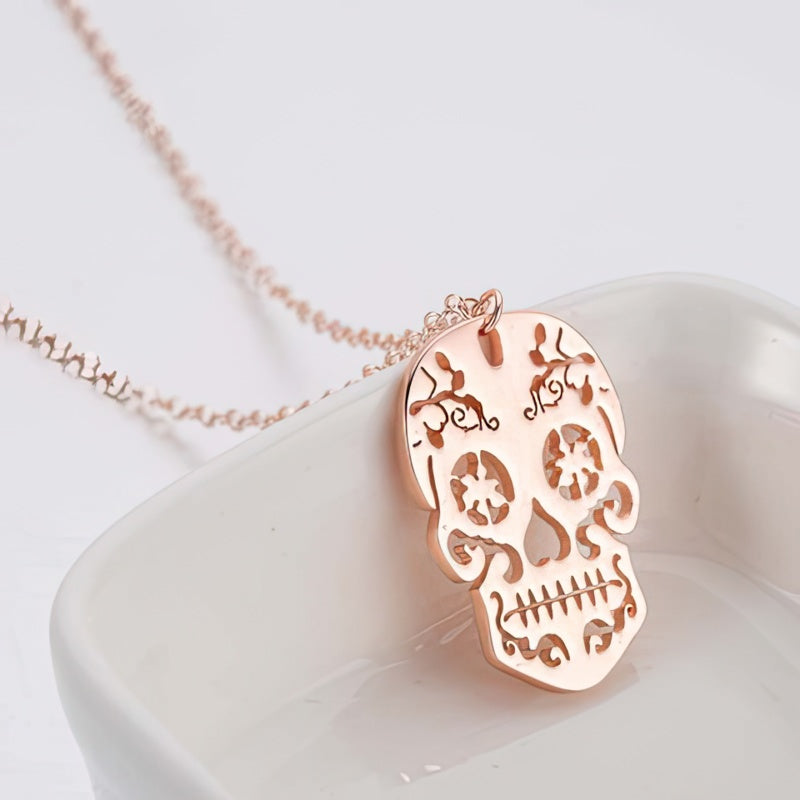 Gold Skull Pendant