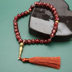 Tasbih Long 33 Beads Black - Red Muslim prayer rosary