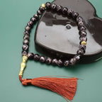 Tasbih Long 33 Beads Black - Purple Muslim prayer rosary