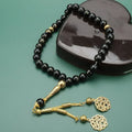 Tasbih Long 33 Black Beads - Muslim Prayer Beads